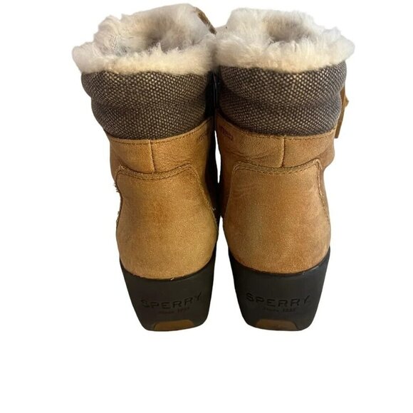 Sperry Women's Size 6 Luca Peak Tan WATERPROOF Leather Ankle Boots‎ STS97172 - Picture 6 of 12